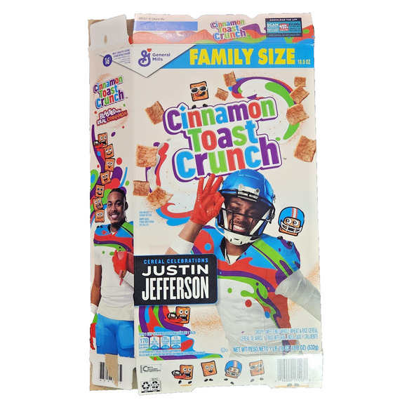 3 NFL Cereal Celebrations Boxes Justin Jefferson Ja'marr Chase Amon-Ra St Brown - Picture 2 of 7